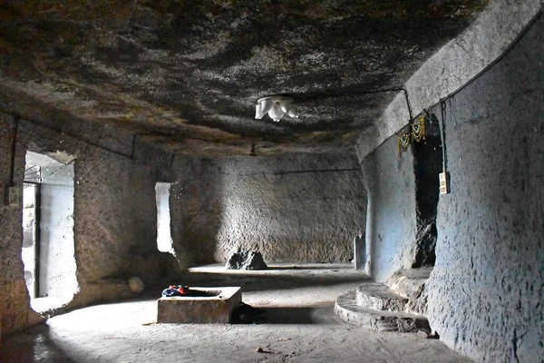 Rzeźba Jaskiniach Lonad Maharashtra Indie — Zdjęcie stockowe