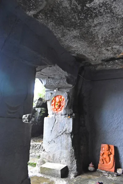 Резьба Пещерах Лонад Махараштра Индия — стоковое фото