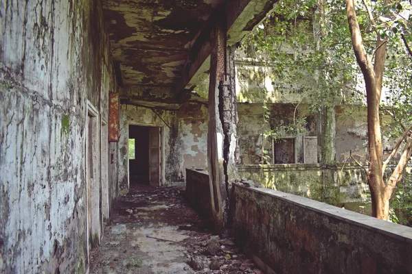 Edifício Abandonado Mumbai Índia — Fotografia de Stock