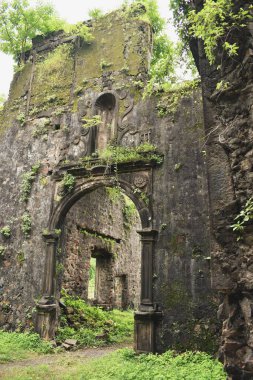 ruin of vasai fort, maharashtra, india 