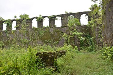 ruin of vasai fort, maharashtra, india 