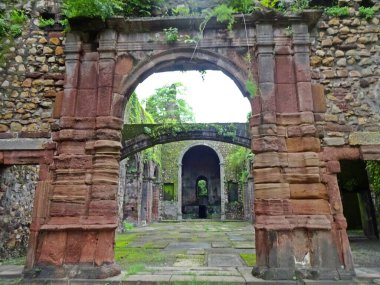 ruin of vasai fort, maharashtra, india 