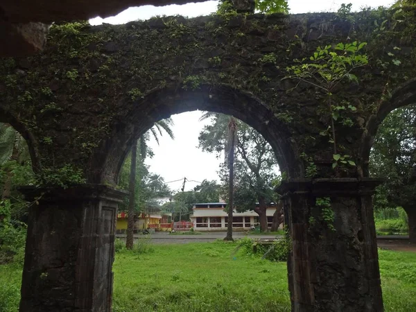 Ruin Vasai Fort Maharashtra Indien - Stock-foto