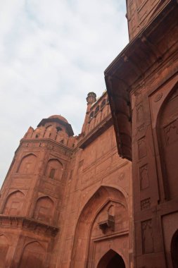 Red Fort 'un ana girişi, Old Delhi, Hindistan.