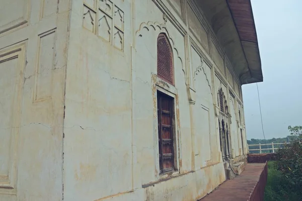 Mughal Era Byggnad Inuti Unesco Världsarv Plats Rött Fort Gammal — Stockfoto