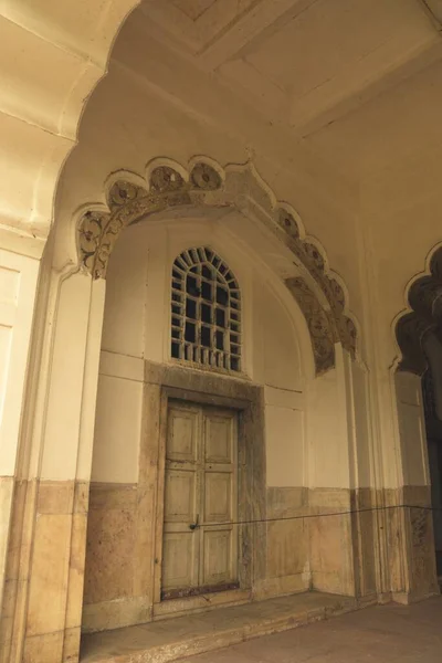 Budova Mughal Éry Uvnitř Unesco Světového Dědictví Červená Pevnost Staré — Stock fotografie