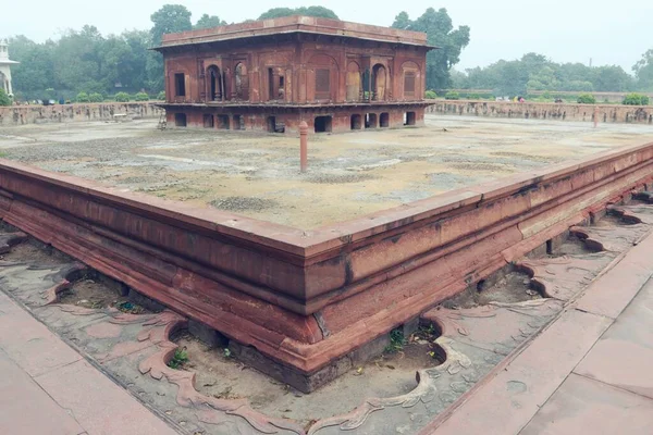 Vücut Banyo Hosue Jal Mahal Kırmızı Kale Delhi Hindistan — Stok fotoğraf