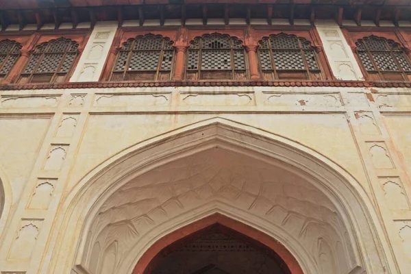 Edificio Era Mughal Dentro Del Sitio Patrimonio Humanidad Unesco Fuerte — Foto de Stock
