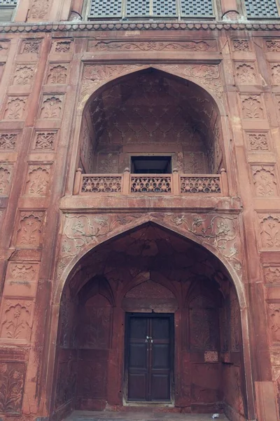 Construção Era Mughal Dentro Patrimônio Mundial Unesco Forte Vermelho Delhi — Fotografia de Stock