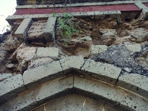 Parte Ruina Mezquita Abandonada Jhajjar Haryana —  Fotos de Stock