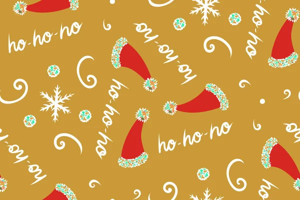 Natal colorido e padrão sem costura Ano Novo. Projeto vetorial para scrapbooking, têxtil, papel de parede, outra superfície. —  Vetores de Stock