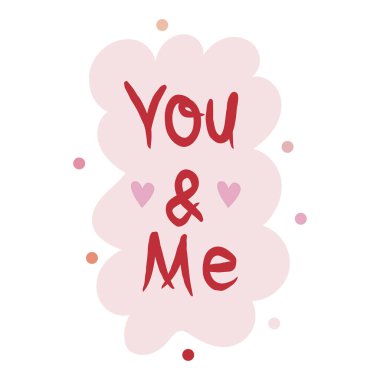 Harflerle Sevgililer Günü vektör illüstrasyonun kutlu olsun. Ağ, baskı, çıkartma, logo, şablon vs. için parlak tasarım. 