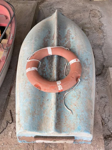 Feche a superfície do barco de madeira velho, textura do lado velho do estaleiro — Fotografia de Stock