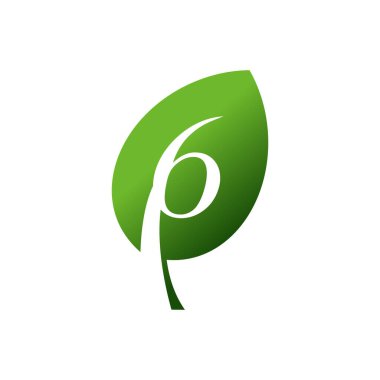 Altı numaralı yaprak 6 logo simgesi düz vektör grafik tasarımı