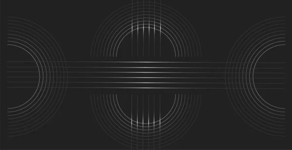 Abstract Futuristic Technology Abstract Background Dynamic Lines Circles — Image vectorielle