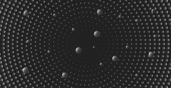 抽象的な未来技術 中心から異なる方向にダイナミックな円を持つ抽象的な背景 惑星モデル 壁のポスター プラカード カバー バナー ソーシャルメディアに適しています — ストックベクタ