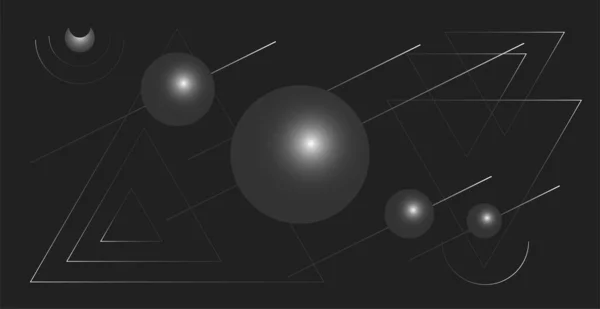 Des Technologies Abstraites Futuristes Fond Abstrait Avec Lignes Dynamiques Cercles — Image vectorielle
