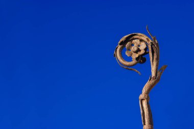 Hristiyan dini teçhizatı Crosier veya Pastoral Personel (kopyalama alanı ile))