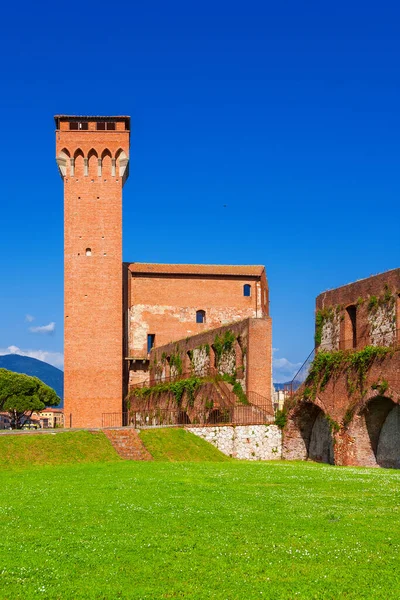 Antiguas Ruinas Murallas Torre Medieval Pisa Antigua Ciudadela Fortaleza Ahora — Foto de Stock