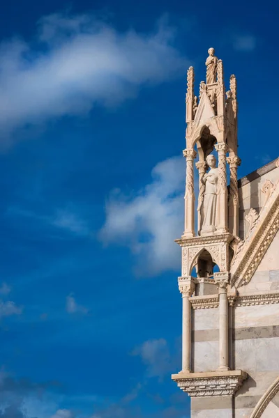 Готична Архітектура Xiv Століття Пізі Спіри Шпилі Санта Марія Делла — стокове фото