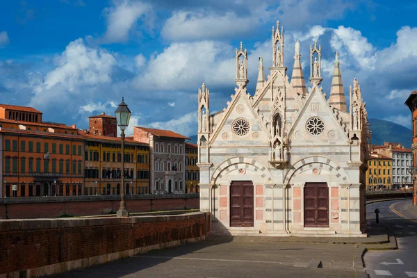 Santa Maria Della Spina Αγία Μαρία Του Θορν Κατά Μήκος — Φωτογραφία Αρχείου