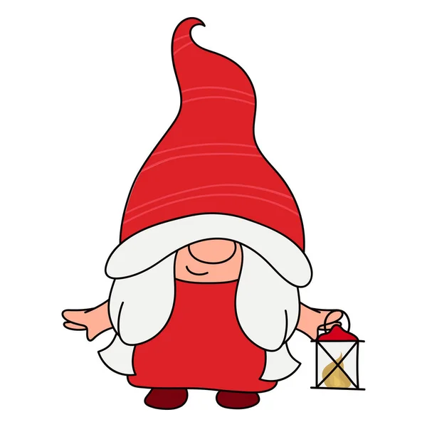 Cartoon Clipart Set Gnomo Natale Bambini Attività Shirt Stampa Icona — Vettoriale Stock