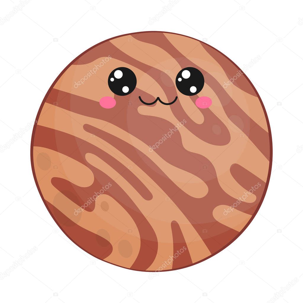 Vettoriale stockGrazioso Pianeta Kawaii Mercury Vector Illustrazione Pianeta  Immagine Pianeta Bambini di ©ArtVarStudio #574377382, image size:1024x1024