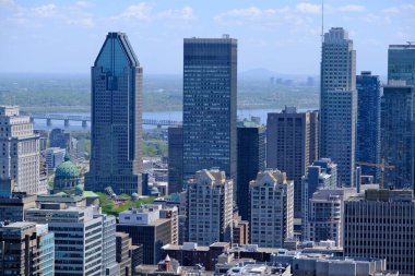 View from Montreal viewing terrace lookout deck