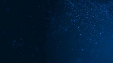 Arkaplanda süzülen Koyu Mavi Parçacıklar, mavi parçacık arkaplanı