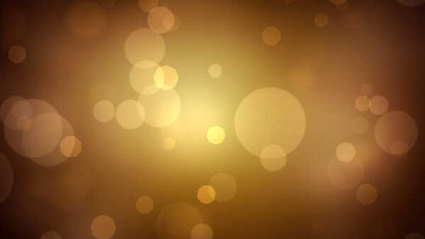 Bokeh gold Particle background, floating gold particles background