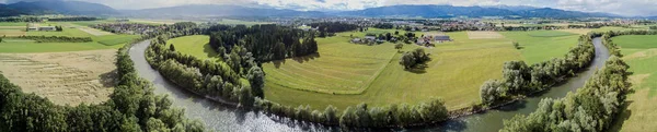 Bild Zeigt Einen Drohnenblick Auf Murtal Der Steiermark Österreich — Stockfoto