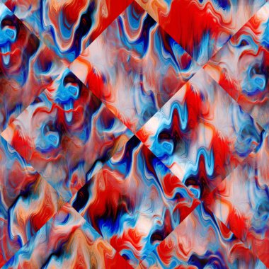 Optik arıza kravat boyası geometrik doku arka planı. Kusursuz sıvı akış etkisi materyali. Modern dalgalı ıslak yıkama çeşitli sıvı karışımı deseni. 