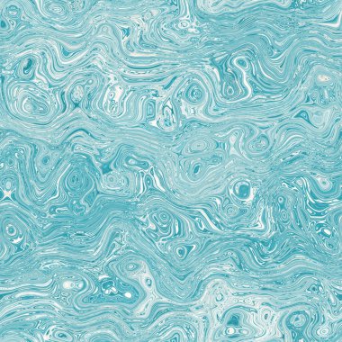 Ege mavisi benekli girdap mermer denizcilik dokusu arka planı. Yaz kıyı yaşam tarzı ev dekorasyonu. Sıvı mavi su akış efekti tekstil dikişsiz desen boyadı.