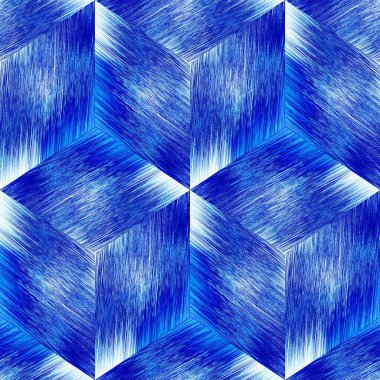 Elmas geometrik şebeke dokusu arka planı. Kusursuz yıkama efekti. 60 'ların stil boyası değişik üçgen desenler. Modern retro mürekkep tekrarı. Yüksek çözünürlüklü plaj tekstili