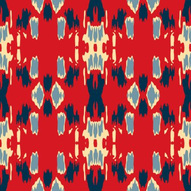 Eğlenceli pembe mavi beyaz el, pürüzsüz doku. Her yerde modern, parlak kadın mayosu modası var. Doodle funky soyut yaz plaj tarzı arka plan. Oyuncu yüksek kalite jpg örneği.