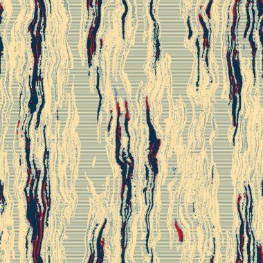 Eğlenceli sarı, kırmızı, soyut, dikişsiz doku. Modern retro-yüzme her yerde moda. Sahilde yaşam yastığı kaplaması ya da sahil evi kumaş arka planı. Yüksek kalite jpg batik swatch.