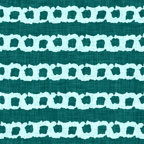 Aegean teal broken stripe rustic linen texture background. Summer line coastal living style. Light turquoise blue cloth effect textile seamless pattern. Washed out beach cottage fabric material. — Stock Photo, Image