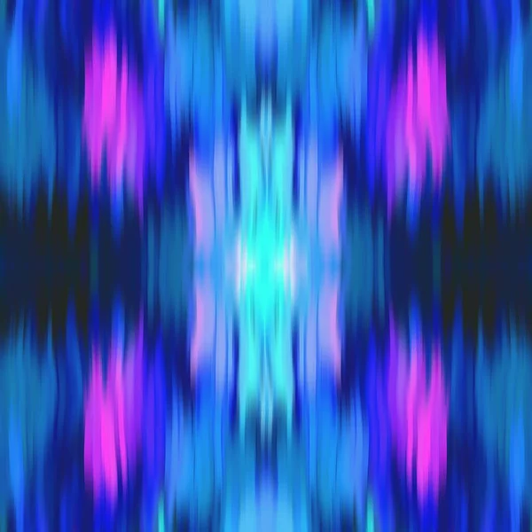 Optische Kaleidoskope verwischen den Hintergrund der Textur. Nahtlos ausgewaschener Symmetrie-Ombre-Effekt. Retro geometrisches Spiegelmuster im Stil der 80er Jahre. Hohe Auflösung Strand tragen Mode Textil — Stockfoto