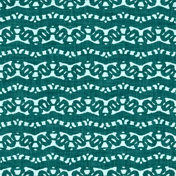 Aegean teal broken stripe rustic linen texture background. Summer line coastal living style. Light turquoise blue cloth effect textile seamless pattern. Washed out beach cottage fabric material. — Stock Photo, Image