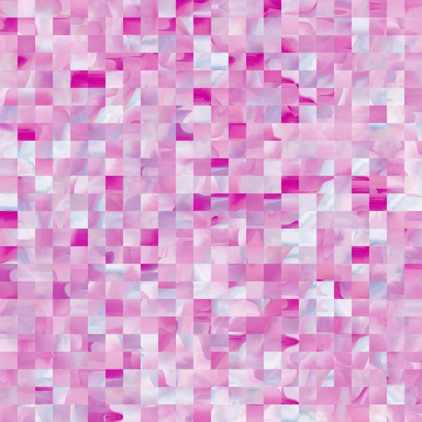 Optical low poly pixel grid dye blur texture background. Seamless washed out geometric ombre effect. 80s style retro square shape pattern. High resolution funky beach wear fashion textile tile. — Stock Photo, Image
