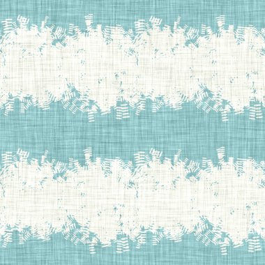 Ege 'nin deniz mavisi kırığı, rustik kumaş dokusu. Yaz mevsimi kıyı yaşam tarzı. Açık turkuaz mavi kumaş, tekstil dikişsiz desen oluşturur. Sahil evi kumaşlarını yıkadım.. 