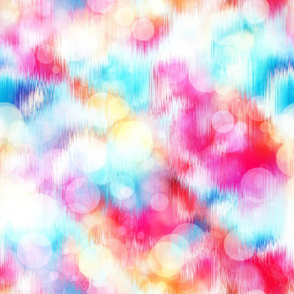 Inconsútil setenta atar teñido bokeh textura. Hippie verano repetir fondo con tinta teñido efecto. — Foto de Stock