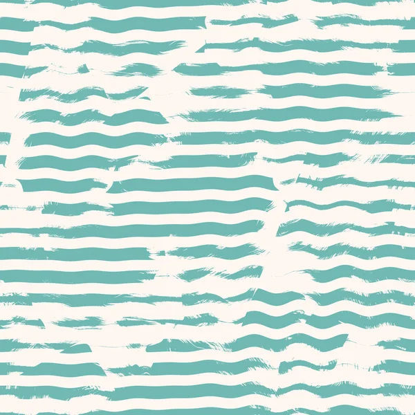 Aegean teal breaken stripe χωρίς ραφή φόντο με grunge κυματική υφή. Καλοκαίρι παράκτια στυλ διαβίωσης ρουστίκ grunge σπίτι ύφασμα διακόσμηση. Τυρκουάζ βαμμένα πλυμένα και υφασμάτινα επαναλαμβανόμενα σχέδια. — Φωτογραφία Αρχείου