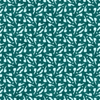 Ege mavisi benekli kırsal halka keten dokusu arka plan. Yazın benekli kıyı yaşam tarzı. Açık turkuaz mavi kumaş, tekstil dikişsiz desen oluşturur. Sahil evi kumaşlarını yıkadım.. 