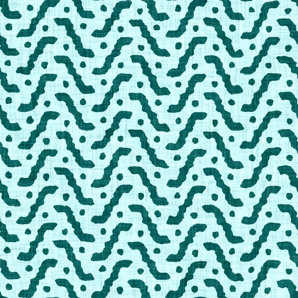 Egeiska teal fläckig rustik cirkel linne konsistens bakgrund. Sommaren prickade kustnära livsstil. Ljusturkos blå duk effekt textil sömlös mönster. Tvättas bort strand stuga tyg material. — Stockfoto