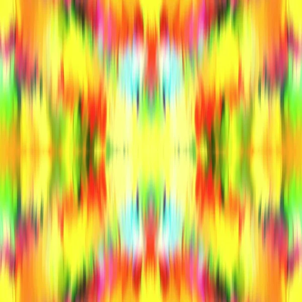 Optiskt kalejdoskop sudda textur bakgrund. Sömlös tvättas ut symmetri ombre effekt. 80-tals retrogeometriskt spegelmönster. Hög upplösning strand slitage mode textil — Stockfoto