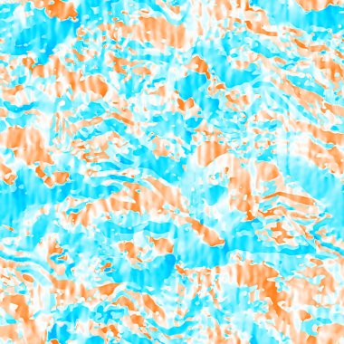 Dalgalı yaz boyası arka planı. Plaj mayosu için farklı renk karışımı, modaya uygun moda baskı. Boho dijital suluboya efekti damlatıyor. Yüksek çözünürlüklü, kusursuz desen materyali.