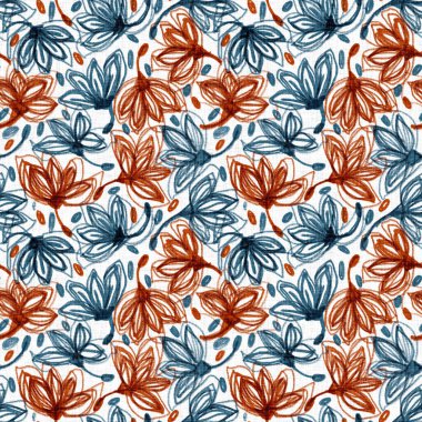 Sahil kulübesi mavi kırsal, pürüzsüz doku. Sahildeki el baskının üzerine batik etkisi çizmiş. Modern keten kaplamalı arka plan. Yüksek kaliteli jpg kumaşı.