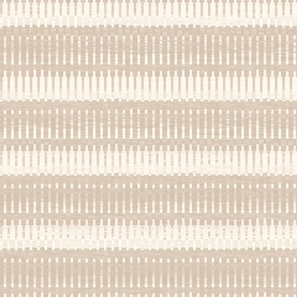 Minimal ecru jute plain vertical stripe texture pattern. Two tone washed out beach decor background. Modern rustic brown sand color design. Seamless striped distress shabby chic pattern. — Stock Photo, Image