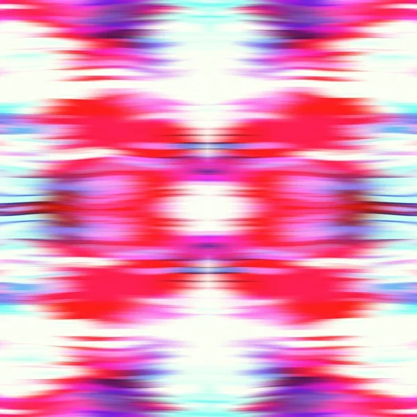 Optische Krawattenfärbekaleidoskop verschwimmen Textur Hintergrund. Nahtlos ausgewaschener Symmetrie-Ombre-Effekt. Retro geometrisches Spiegelmuster im Stil der 80er Jahre. Hohe Auflösung funky beach wear fashion textile — Stockfoto